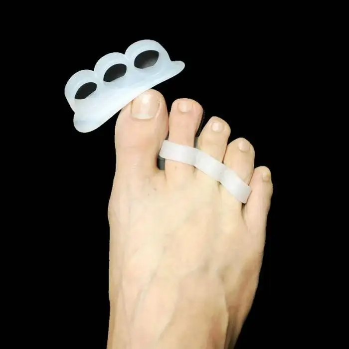 3 пары силиконовых разделители для пальцев ног Выравнивание при захождении пальцев друг на друга ортопедические подушки TK-ing