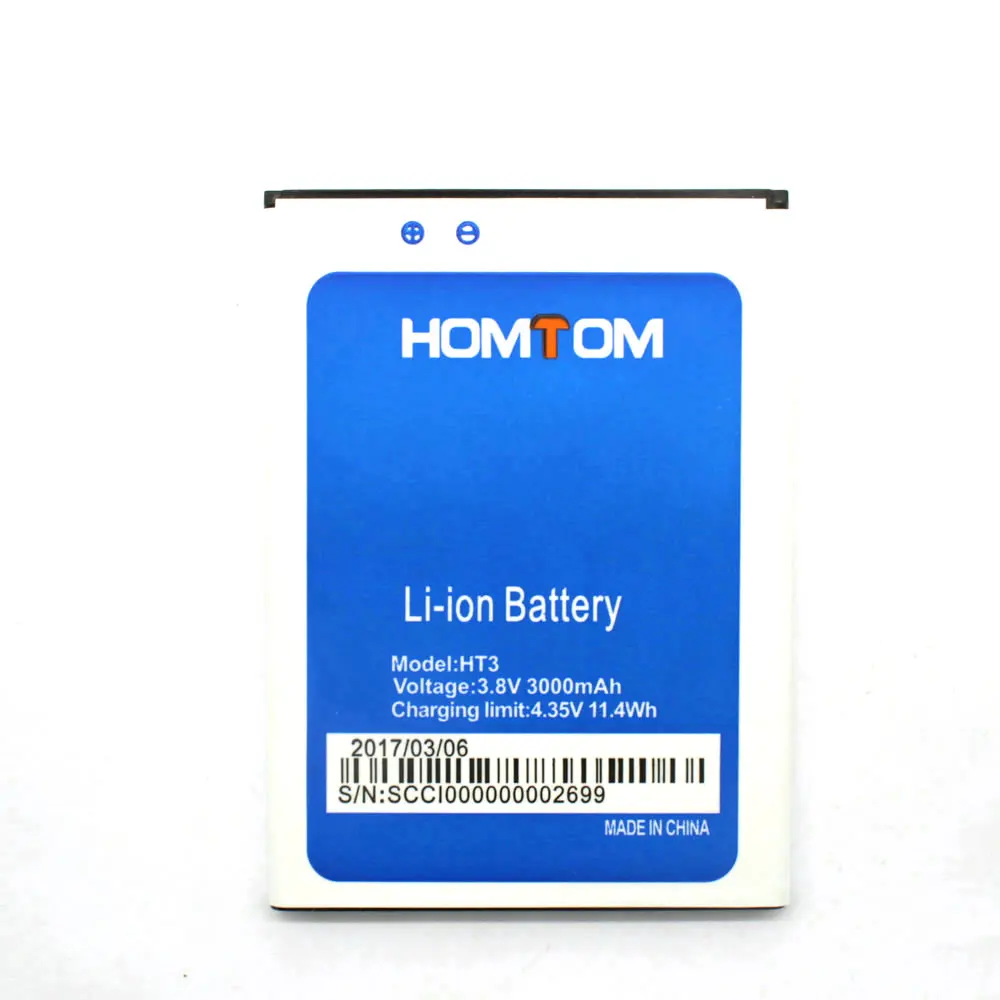 

1Pcs High Quality New Original HT3 Battery for Homtom HT3 HT3 Pro Mobile Phone in stock