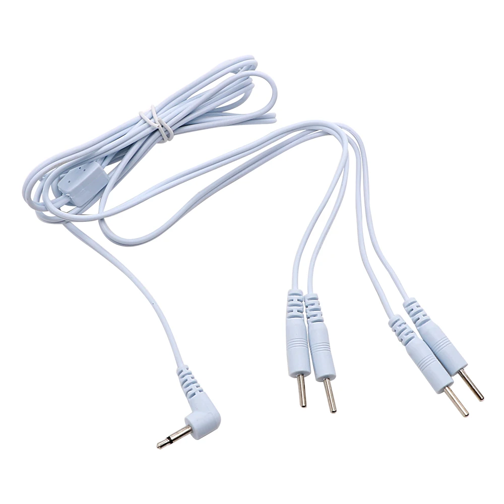 Electro Electric Sex Toys Shock Wire 2/4 Pin Cable For Penis Ring Anal Plug Therapy Massager Accessories