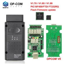 Op com v5 para opel 1.70 1.95 1.99 pic18f458 opcom flash atualização de firmware ftdi ft232rq obd obd2 scanner carro diagnóstico ferramenta automóvel