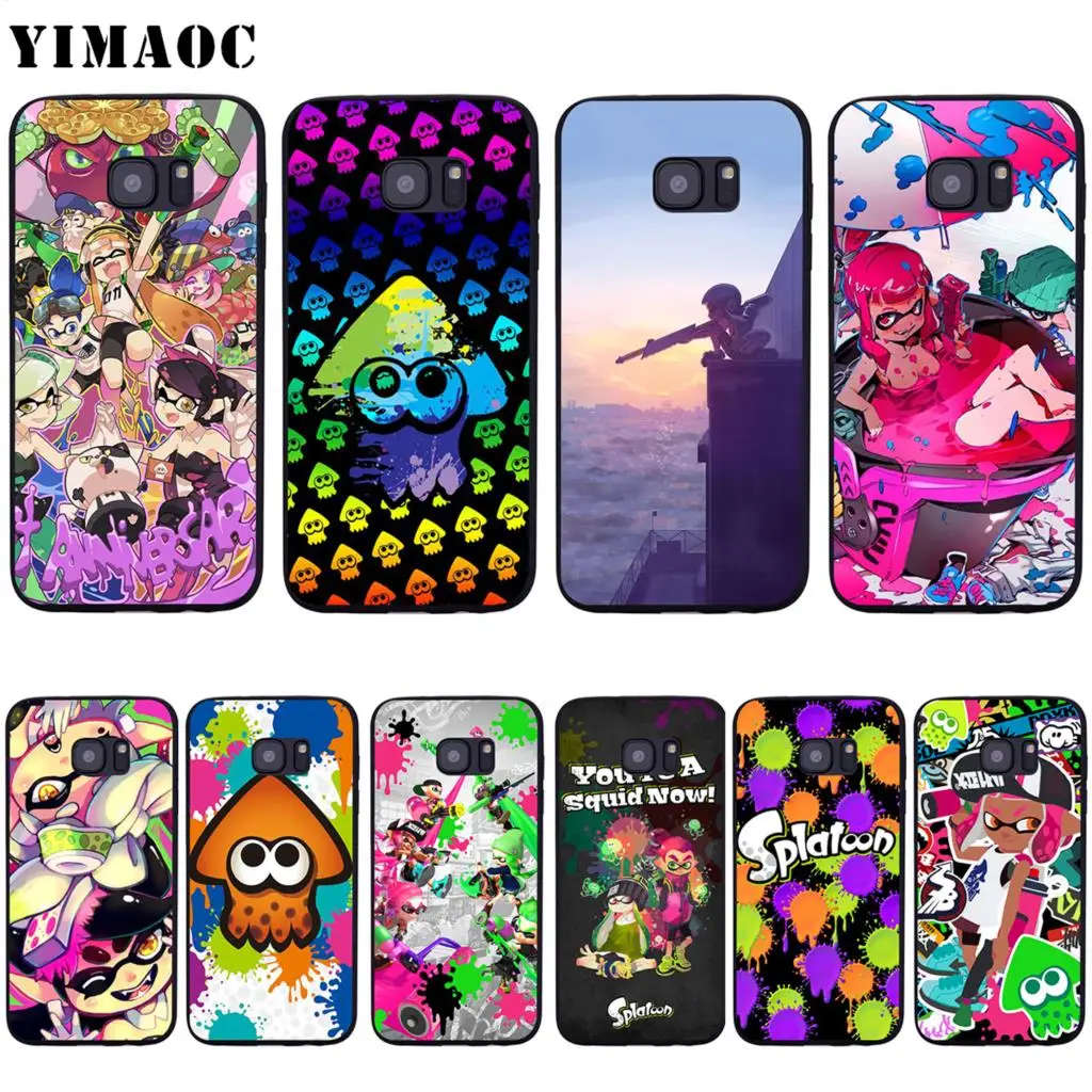 Мягкий силиконовый чехол YIMAOC Splatoon для Samsung Galaxy S6 S7 Edge S8 S9 Plus A3 A5 A6 Note 8 9 | Мобильные