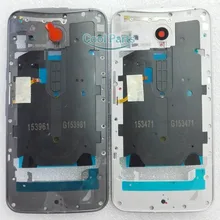 You Kit Original New Middle Frame Bezel Plate Chassis + Power Volume Button Flex Cable For Motorola Moto X Style Pure Edition