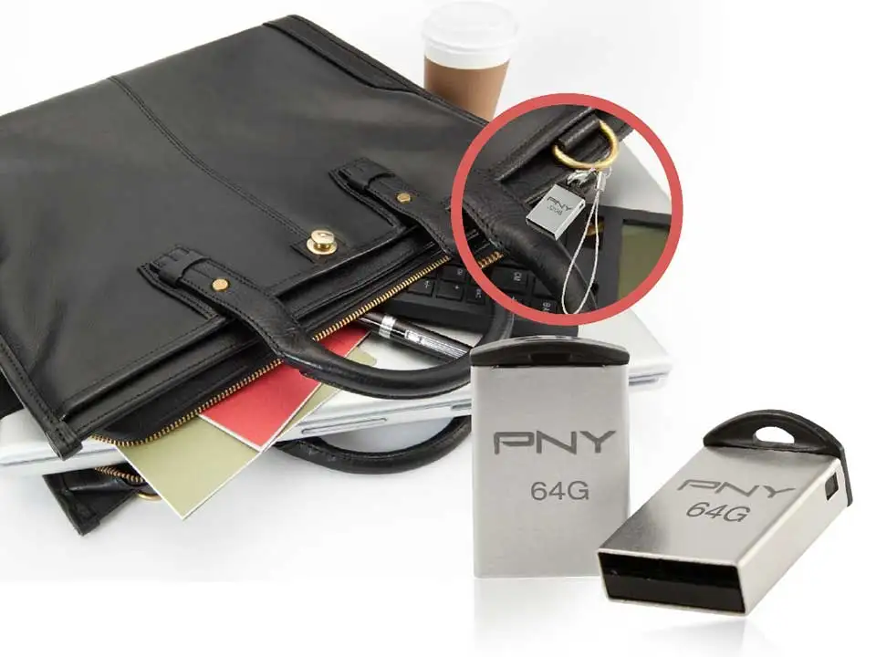PNY флешка USB 2.0 Mini USB Флэш-Накопитель Micro M2 Атташе Удобный Без Крышки 16 ГБ USB Stick Металлический Корпус USB2.0 Памяти водитель