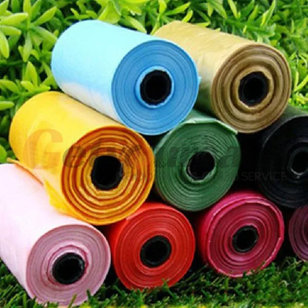 

5 rolls/100pcs pet feces bag printing biodegradable dog cat outdoor cleaning environmental filler pick up trash bags household