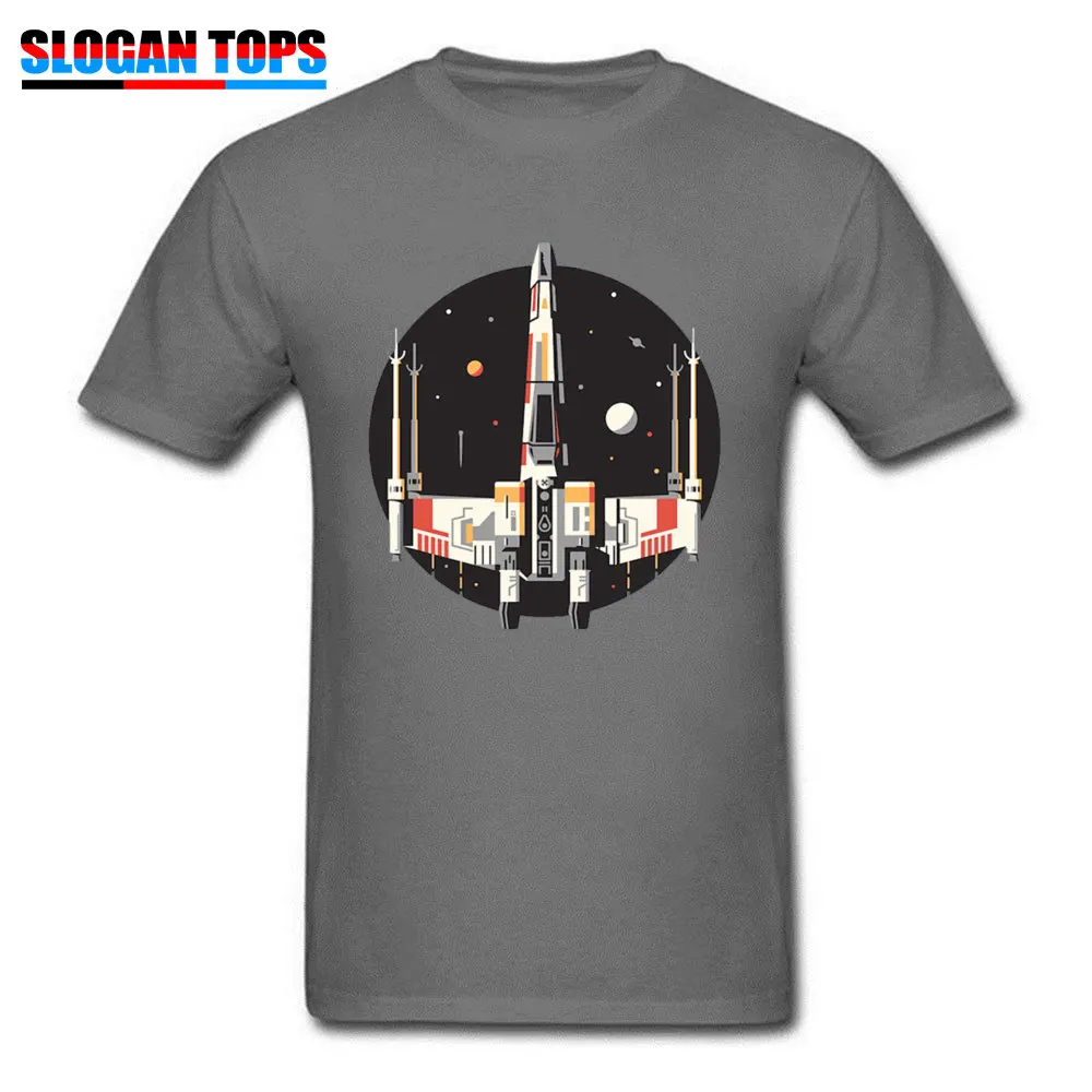 X Wing Round Collar T Shirts Labor Day Tops Shirt Short Sleeve Fashion All Cotton 3D Printed Top T-shirts Design Men X Wing carbon