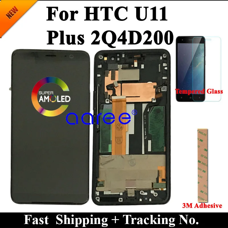 

Super AMOLED LCD Display For HTC U11 Plus LCD U11 Plus LCD For HTC U11 Plus 2Q4D200 LCD Screen Touch Digitizer Assembly