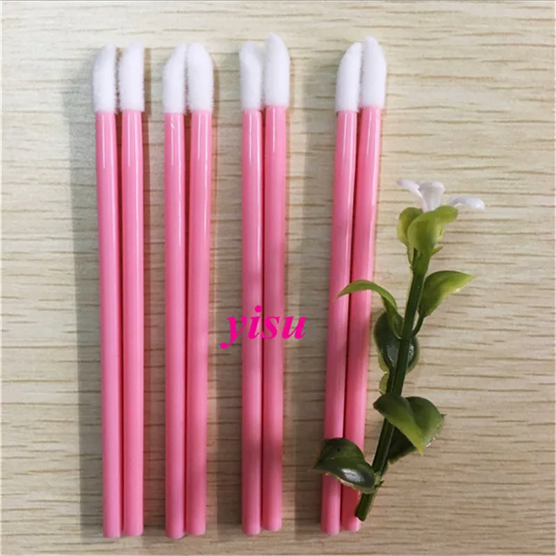Мини кисть для губ с розовой ручкой 200 шт.|brush picks|toolbrush kit |