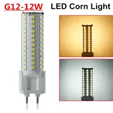 G12 LED Lamp 12W AC85 265V Ultra Bright 2835SMD White Warm White 360 Degree LED Corn