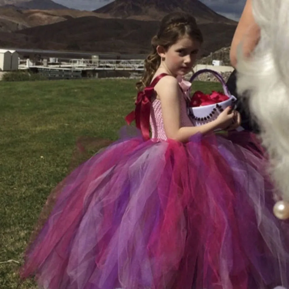 

Princess Tutu Spring Bloom Flower Girl Tutu Dress Wedding Party Dress Multi Color tutus Wear Special Occasion Dresses Size 2-10Y