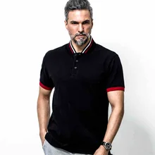 2016 large size men’s cotton 100% XL-6XL casual shirt POLO men’s business casual loose fashion brand clothing WZ115
