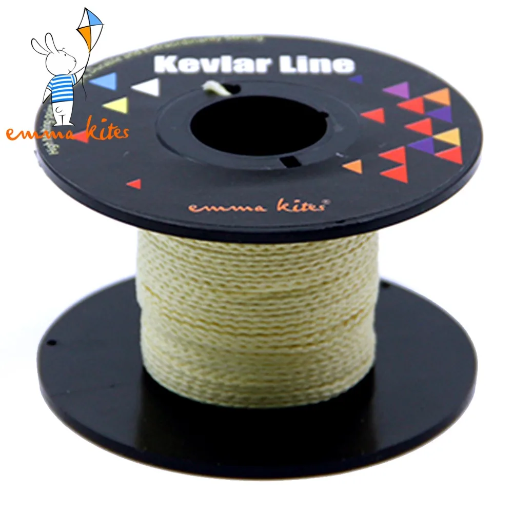 Emmakites 100ft /30m 150LB High Quality Braided Kevlar Line Fiber Large Kite Line String Outdoor Fishing Camping Garden Cord