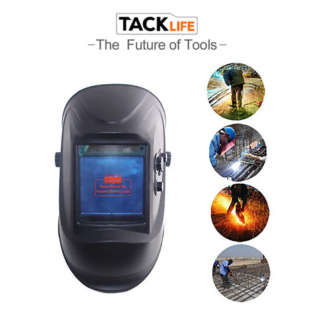 

4 Arc Sensor Big View Eara Solar Powered Head-Mounted Welding Helmet Welder Mask Effective Anti-Glare Lens Grinding