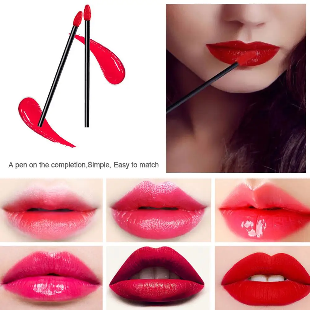 Pincéis de Maquiagem Kits de Ferramentas Descartável Labial Escovas Batom Gloss Varinhas Maquiagem Pincel Aplicadores 200 Pçs 3 Aplicador de sombra