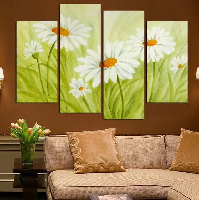 4 square free shipping art canvas painting home decor digital photos