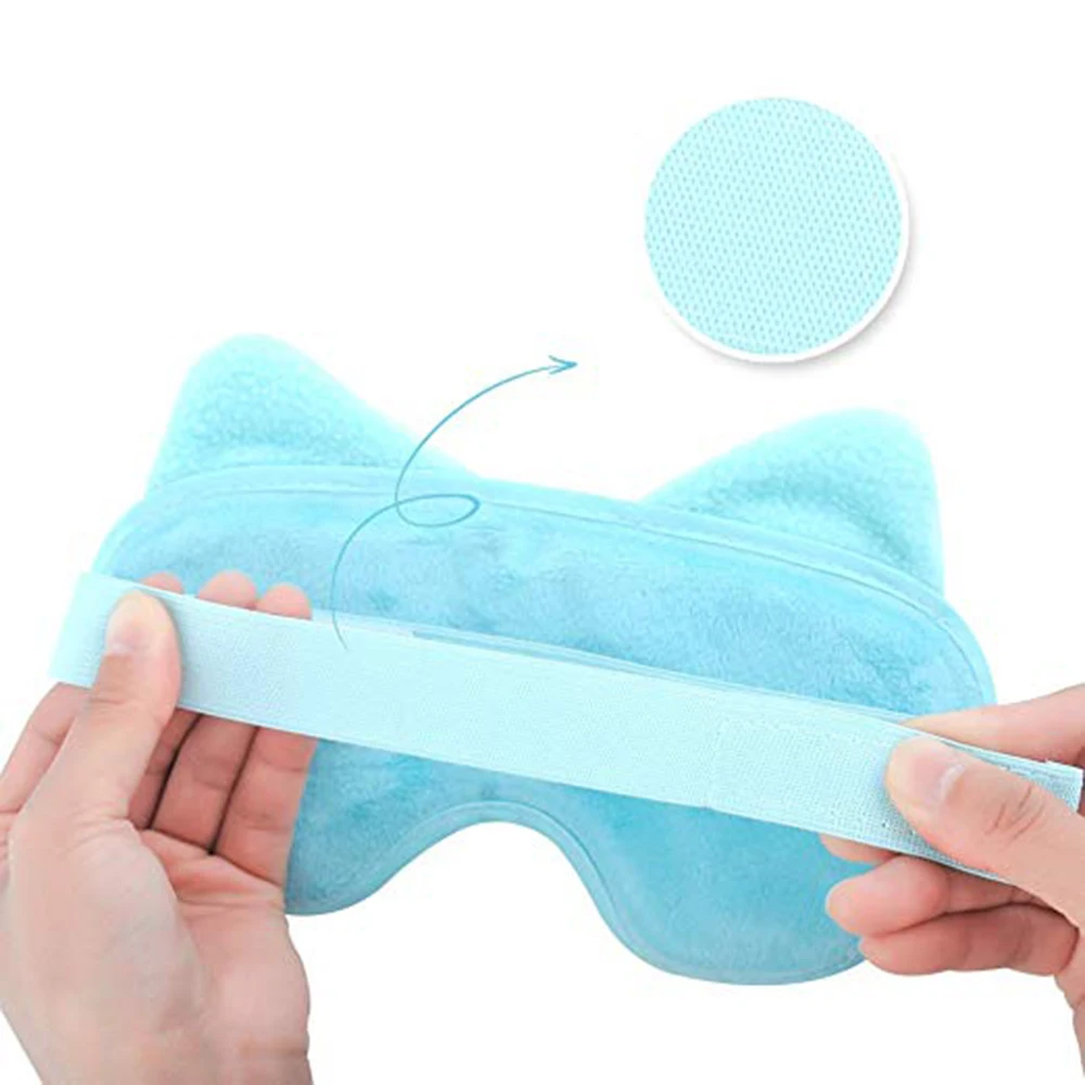 New Gel Eye Mask Reusable Beads For Hot Cold Therapy Soothing Relaxing