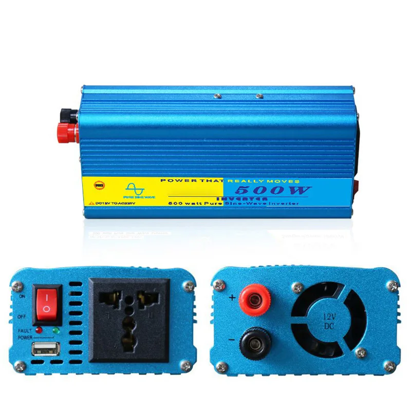 

Pure Sine Wave Transformer Peak Power 1000W Car Inverter 12V 24V to 220V 110V Auto Vehicle Supply Car Voltage Converter