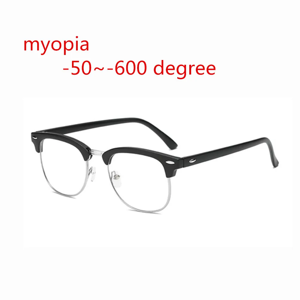 

fashion Retro Student Myopia Glasses With Degree Women Men Finished Myopia Glasses -1.0 -1.5 -2.0 -2.5 -3.0 -3.5 -4.0 To -6.0