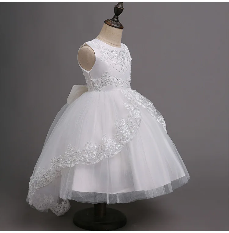 Свадебное платье с цветочным узором для девочек Детские платья для девочек, костюм рождественское платье детское вечернее платье принцессы 6, 8, 9, 10, 12 лет