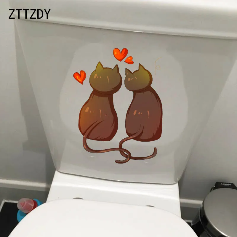 ZTTZDY 20 3*24 8 см наклейка на стену для дома с изображением котят Стикеры туалета | Дом