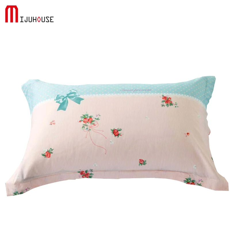 Rectangular Pillow Case Rectangle Flowers Printed Bedclothes 100