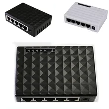 NOYOKERE Высокое качество Мини 5 Порты и разъёмы 10/100 Мбит/с базы гигабитный коммутатор концентратор RJ45 LAN Ethernet быстро настольных сетевые коммутаторы черный/белый