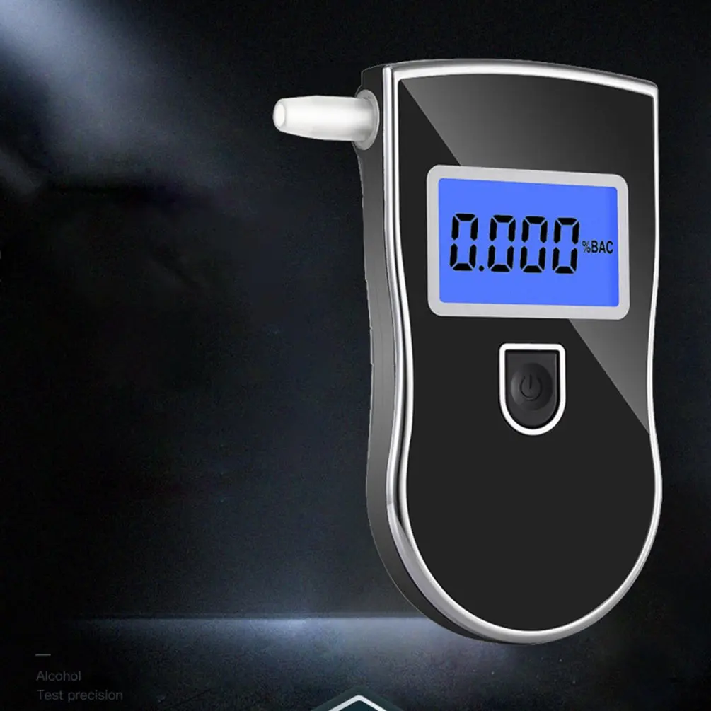 AT-818 Профессиональный полицейский цифровой тестер алкоголя дыхания анализатор дыхания практический тестер