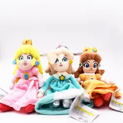 3 вида стилей Аниме Super Mario Bros Land персик принцессы Дейзи розалина плюшевая кукла плюшевые мягкие с наполнением детские игрушки отличный