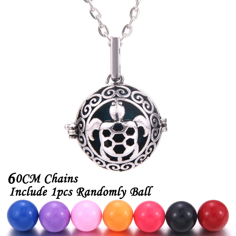 New Aromatherapy lockets Vintage silver Perfume Diffuser necklaces Aroma Essential Oils Pendant Necklace Pregnant woman necklace - Окраска металла: 20