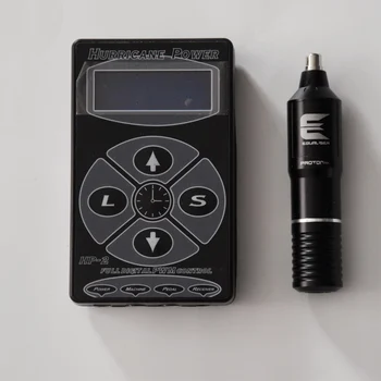 

Quality aluminum Rotary Tattoo Pen Machine + HURRICANE HP-2 Tattoo Power Supply Clip Cord Foot Pedal Fot Tattoo Kit Set