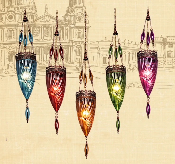 Vintage Pendant Light Exotic Colored Glass Lampshade ... Browse a large selection of pendant light fixtures at houzz, including drum pendant lighting, industrial pendant lighting and glass pendant lights.