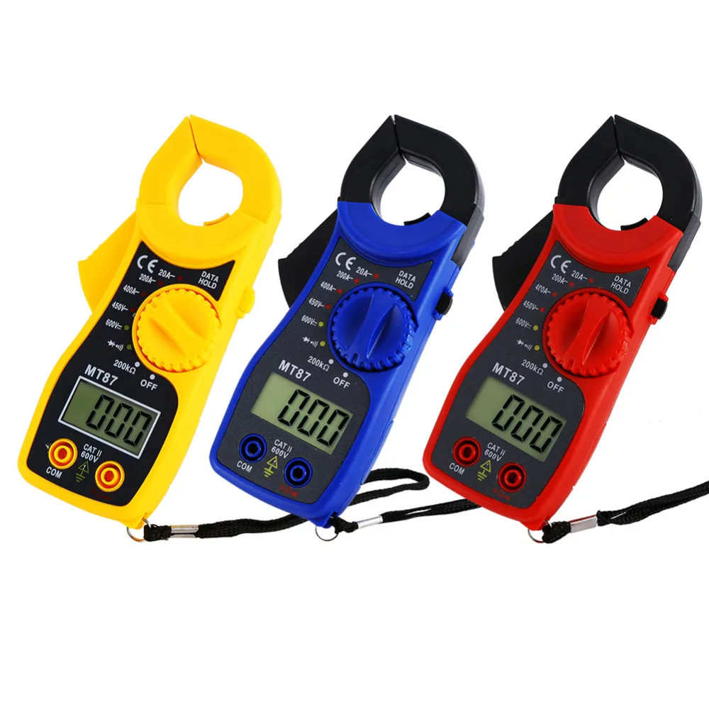 MT87 LCD Digital Clamp Meter Multimeter Voltmet Useful Electric Voltage