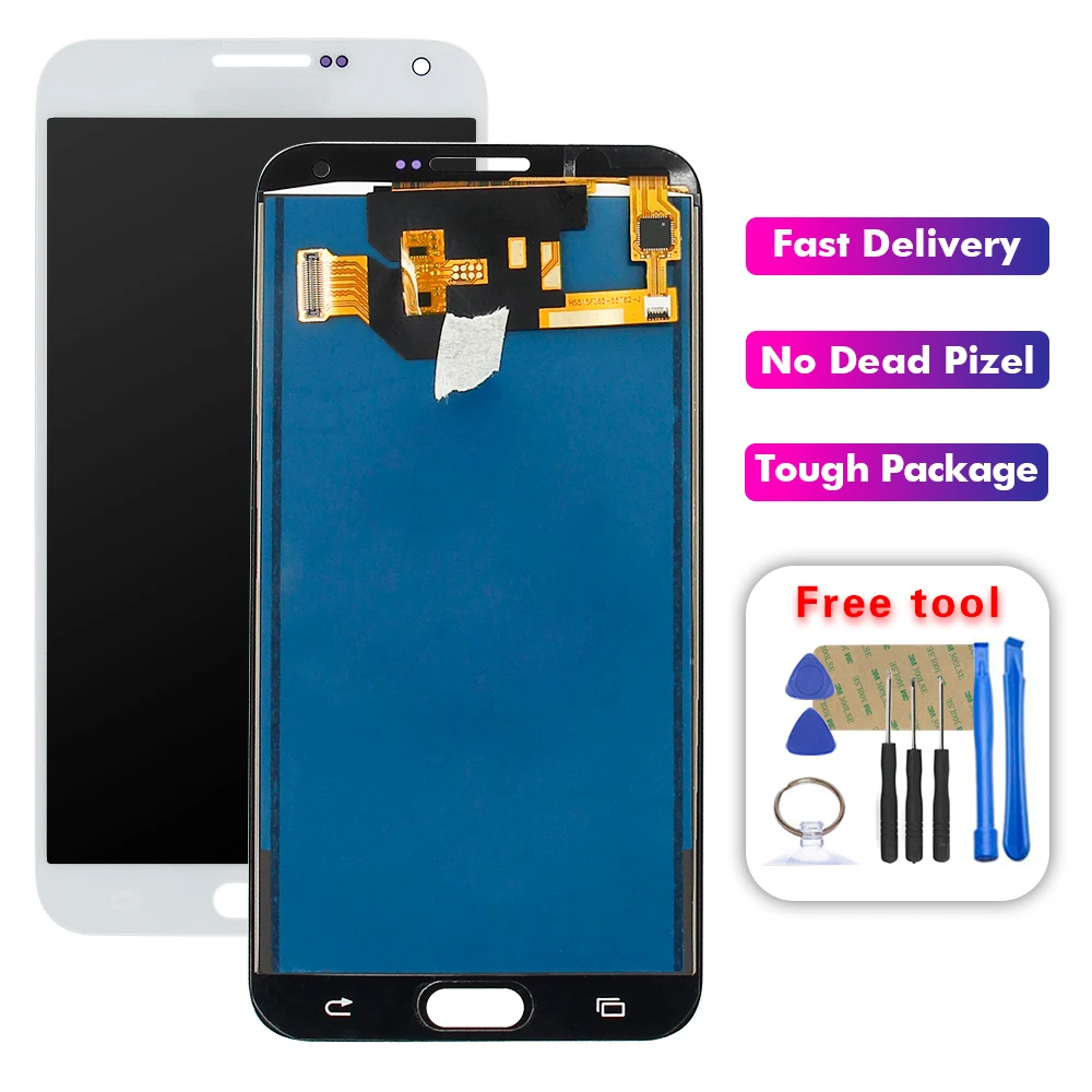 

OLED LCD For Samsung Galaxy E7 E700 E700F E7000 E7009 LCDS Display Touch Screen Digitizer Assembly Free Tools