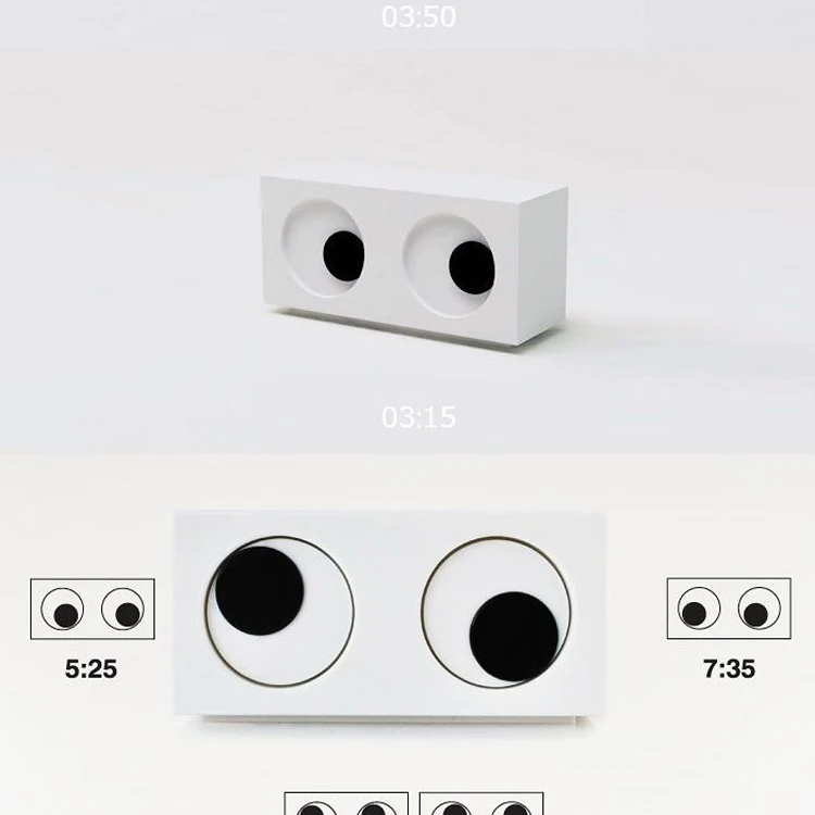 Творческий большой глаз светодиодный цифровые электронные часы с будильником настольные часы интересующая вещь забавная игрушка Nixie Будильник для детей