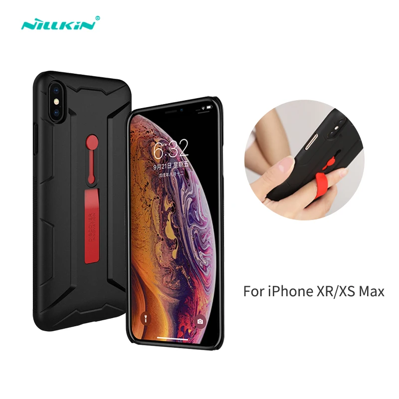 

NILLKIN for iphone xr case silicone Phone Holder Tough PC protector cover for iPhone xs max case for iPhone xsmax cover 6.1/6.5