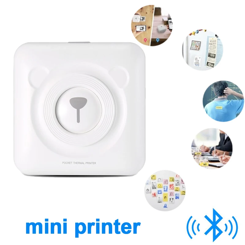 

Thermal Printers 5V 1A Mobile Printer Thermal Paper Bluetooth Printer 900mAh Bluetooth 4.0