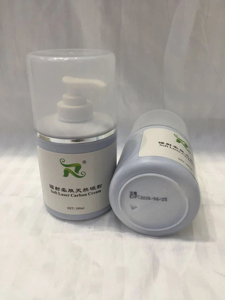 300ml Soft Laser Carbon Cream Gel Carbon Laser Nd Yag Laser Carbon Gel Cream skin rejuvenation Whitening shrink For Nd:YAG Laser