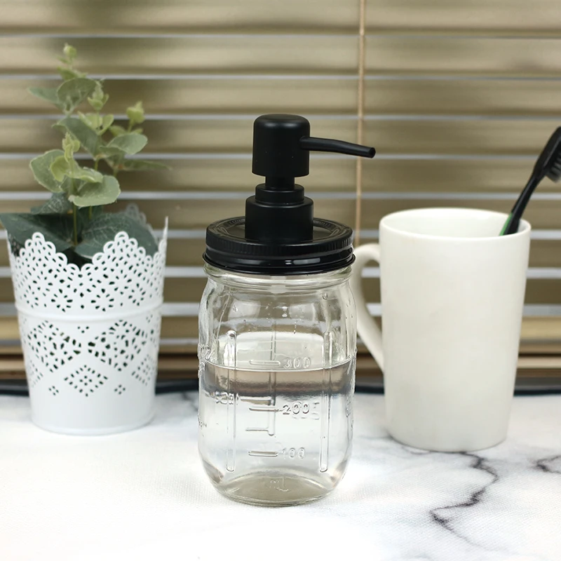 Black 100 шт./лот чехол для Mason Jar ванная комната шампунь жидкая крышка лосьон набор