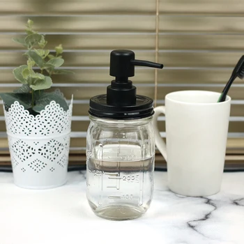 

Black 100pcs/Lot Cover For Mason Jar Bathroom Shampoo Liquid Lid Lotion Pump set