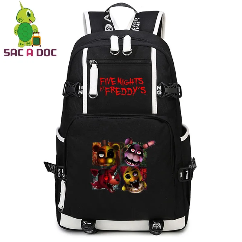

Five Nights At Freddy's Backpack Women Men Laptop Backpack FNAF School Backpack for Teenagers Students School Bag Book Bag