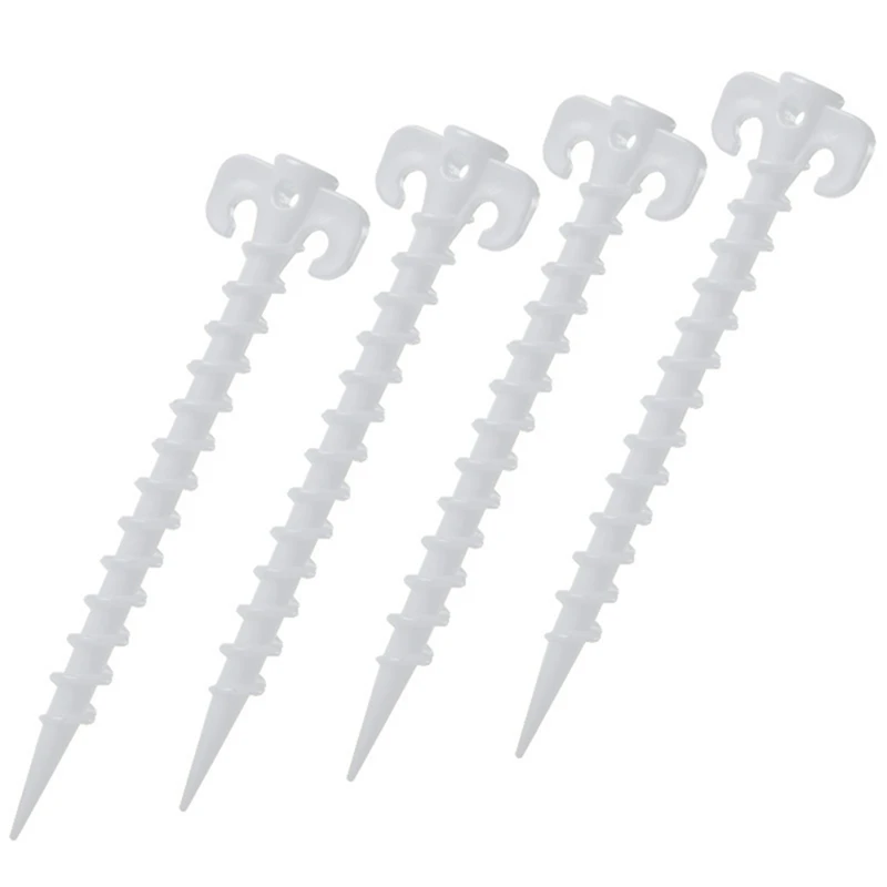 5 قطع 20 cm دوامة القرن البلاستيك مسمار في الهواء الطلق خيمة مسمار عالية قوة فائقة ضوء التخييم تسلق اكسسوارات