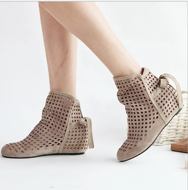 56 Keile Ausschnitt Casual Schuhe Stiefel Heißer effgt Kleid Versteckte Us15 Sommer Stiefeletten Damen 2019 Flache Neue Frauen Niedrigen 13Off pMSVUzGq