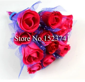 

36pcs / lot , Novelty Artificial Rose Flower Ballpoint Pen , Valentines Gift Rose Ball Pen