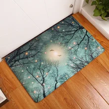 Cammitever Dark Moon ночного леса Товары для птиц в лес живописные коврики противоскользящие ковры для Гостиная Спальня hotel коврики пользовательские