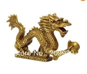 

dh 0026 Chinese tibet brass Dragon figurine Statue Decoration (A0314)