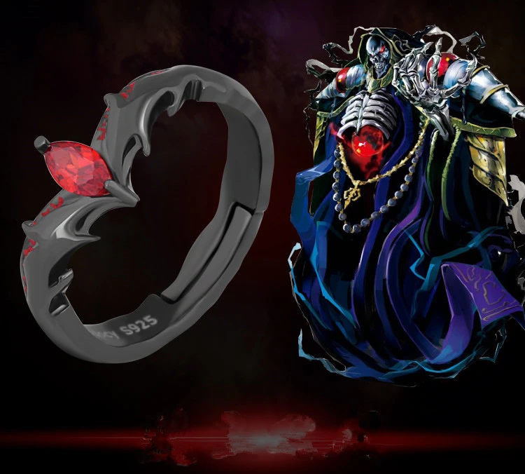 Anime Devil Satan Ring S925 Sterling Silver Rings Demon Finger Rings Adjustable Jewelry Costume Gift For Men Rings Aliexpress