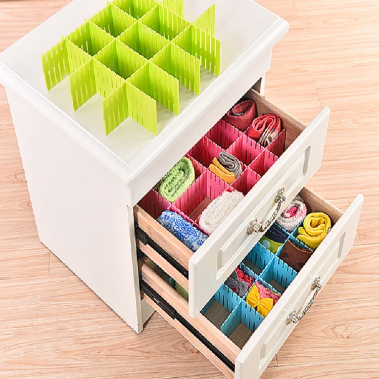

Diy Thickening Accept A Partition 4 Piece Dress Lattice Drawer Partition Plate Mesh Division Arrangement Lattice Racks