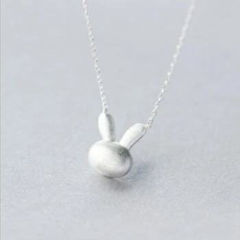 

XIYANIKE S925 Sterling Silver Rabbit Pendant Clavicle Chain Simple Fashion Necklace Birthday Engagement For wo'men Gifts VNS8454