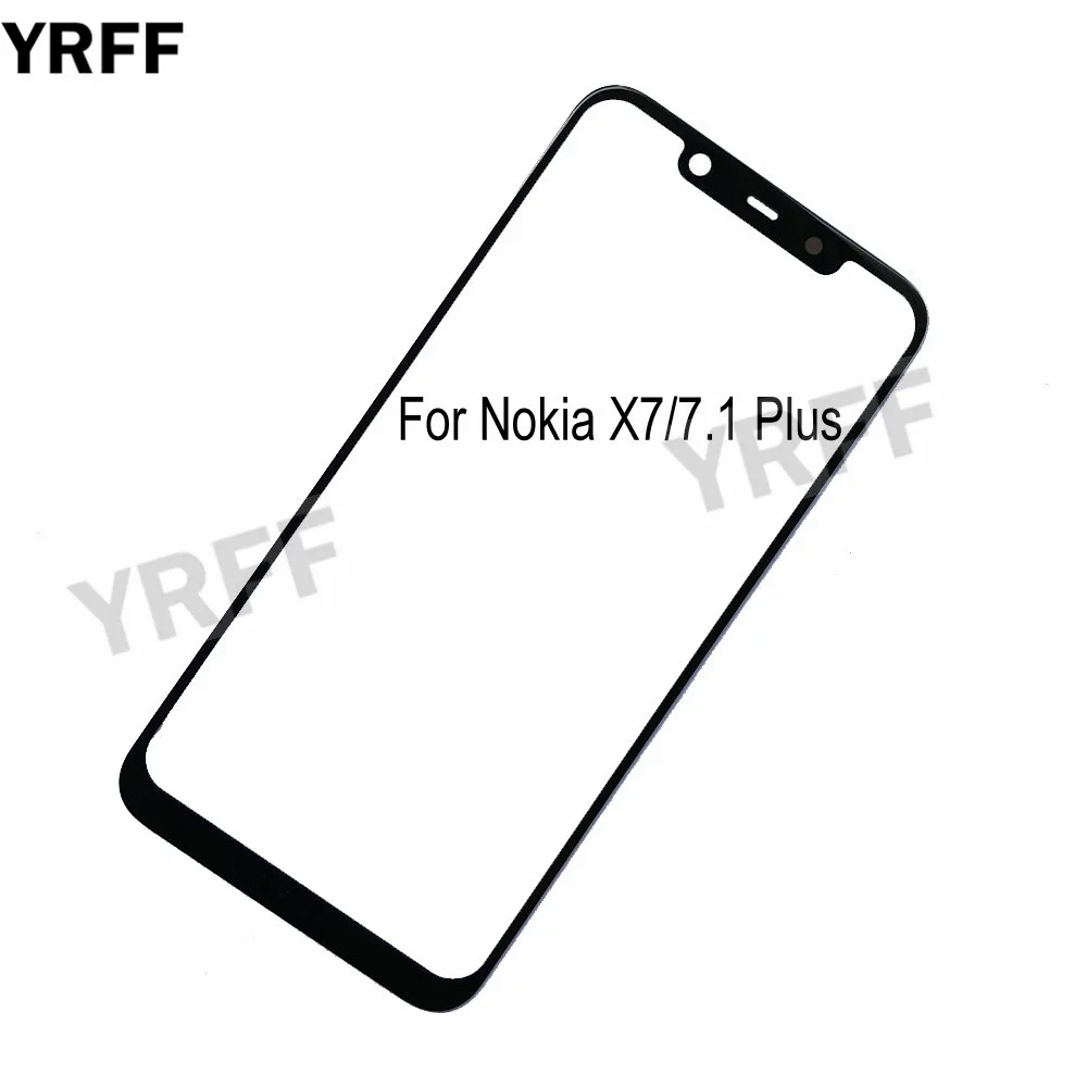 (Без сенсорного экрана мобильного телефона) внешнее стекло для Nokia X5 X7 2018 7 1 Plus