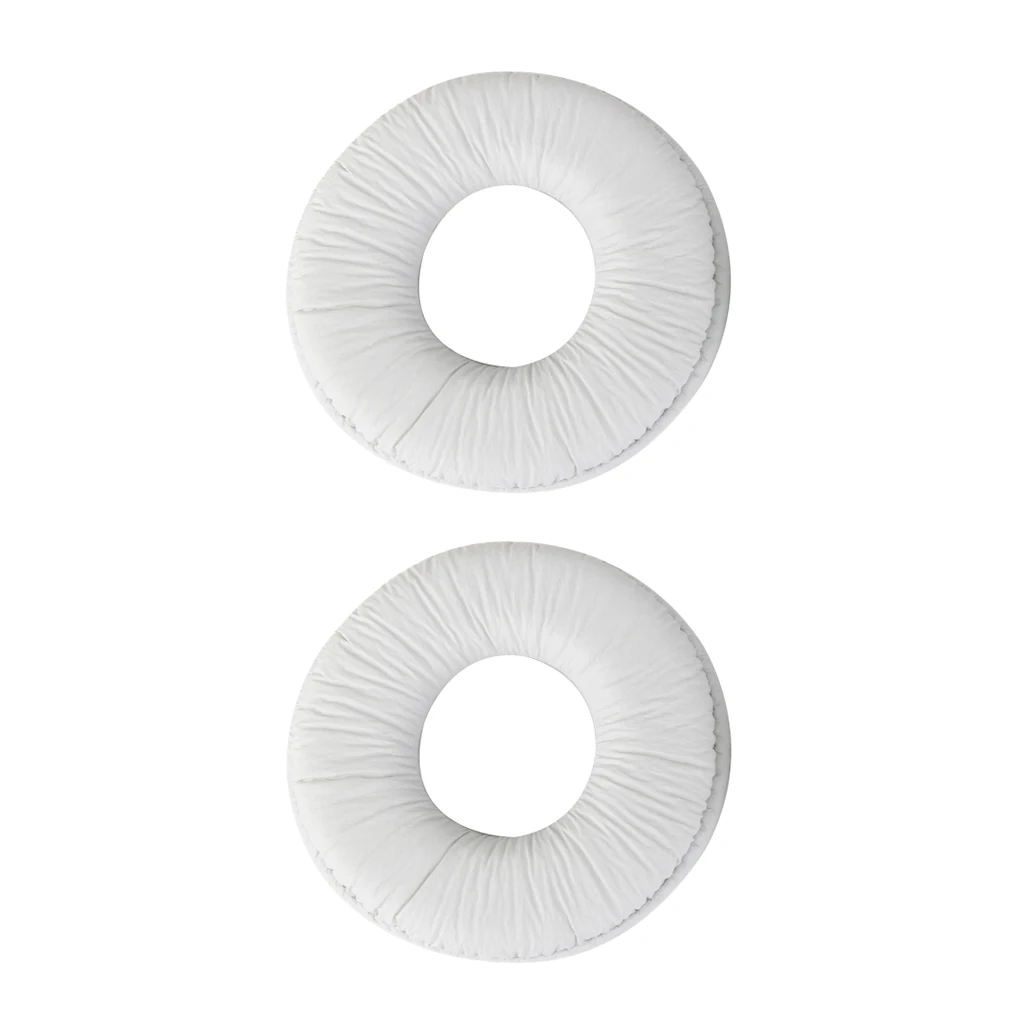 Protein Leather Earpads Replacement Earpad Ear Pads Cushion for Sony MDR-V150 V250 V300 V100 V200 V400 ZX100 ZX110 White