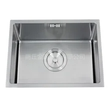 304 из нержавеющей стали ручная раковина кухни под раковина с тумбой для раковины на одно отверстие